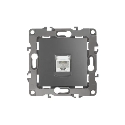 Розетка телефонная Эра12 12-3105-12 RJ11 IP20 графит Эра Б0019342