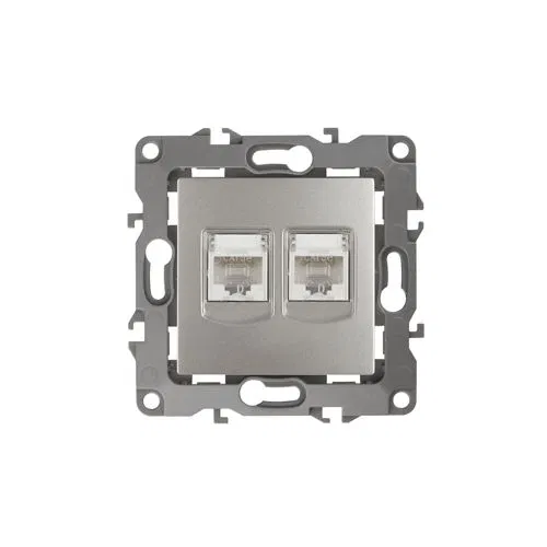 Розетка компьютерная 2-м Эра12 RJ45 12-3108-15 перламутр Эра Б0019357