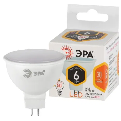 MR16-6w-827-GU5.3 480lm LED灯 ЭРА Б0020542