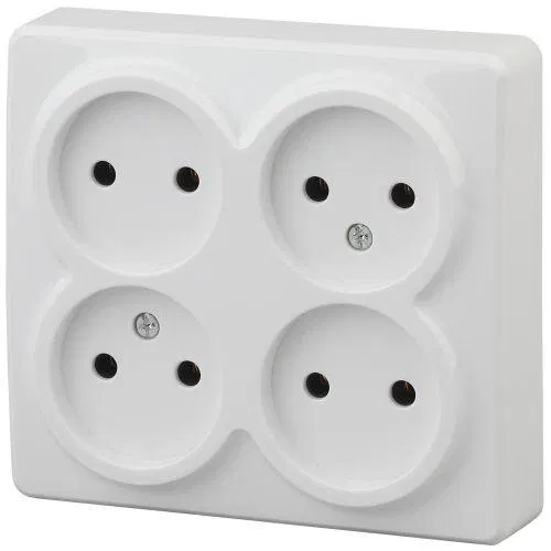 Socket 4-m OP Era Expert 11-2210-01 16A IP20 250V 4x2P white Era B0020706