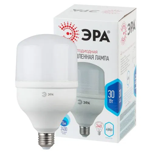 High-power LED lamp STD LED POWER T100-30W-4000-E27 30W T100 bell 4000K neutral white E27 2400lm Era B0027003