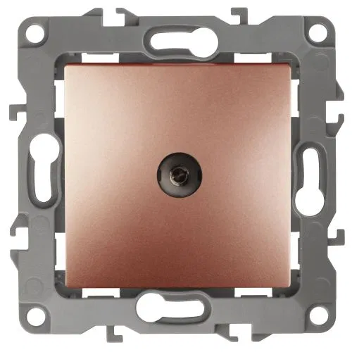 TV pass-through socket Era12 12-3102-14 IP20 copper Era Б0027439