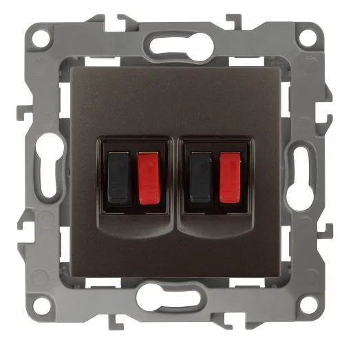 Audio socket 2mod. 12-3112-13 bronze ERA Б0027468