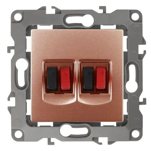 Audio socket 2mod. 12-3112-14 copper ERA Б0027469