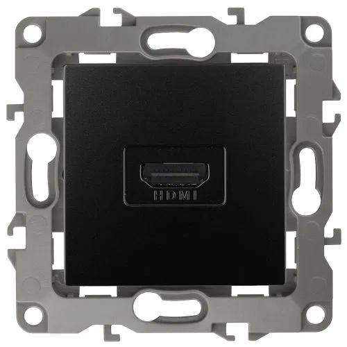 Розетка 12-3114-05 HDMI антрацит ЭРА Б0027485