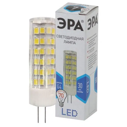 LED灯 JC-7w-220V-corn ceramics-840-G4 560lm ЭРА Б0027860