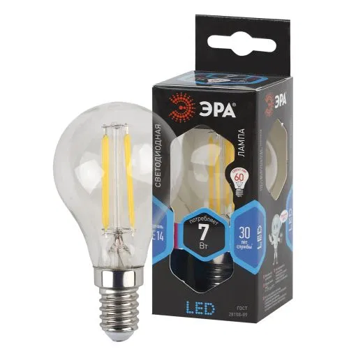 LED灯丝灯泡 F-LED P45-7w-840-E14 Эра Б0027947