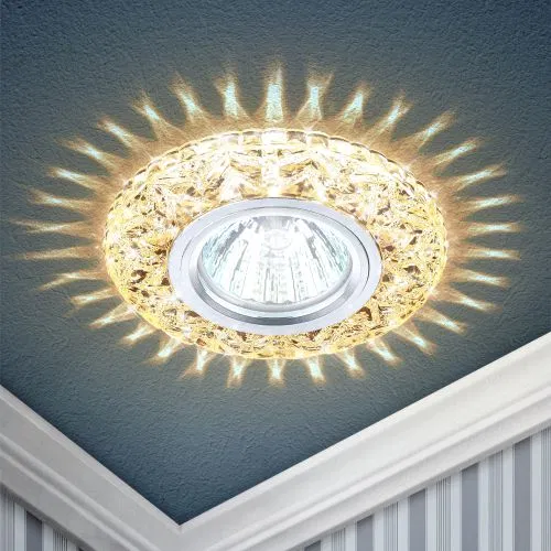 Spotlight DK LD4 CHP/WH MR16 decorative with LED lighting champagne ERA B0028122