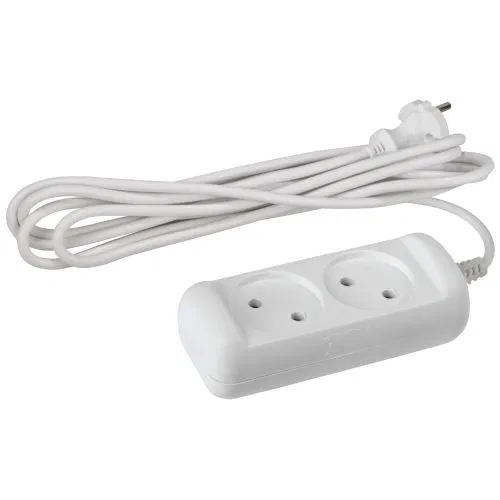 Удлинитель 2х1.5м без заземл. 10А IP20 U-2-1.5m-2х1 ПВС 2х1 Эра Б0028359