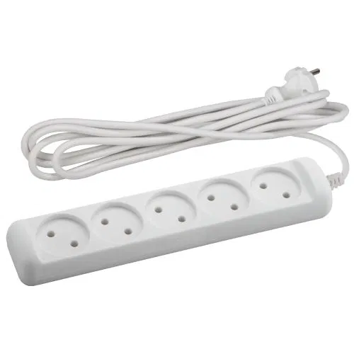 Era B0028365 U-5-5m-2x1 PVS 2x1 5x5m extension cord without grounding 10A IP20
