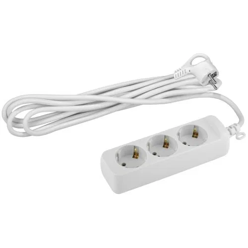 Extension cord 3x1.5m with ground 16A IP20 U-3e-1.5m PVS 3x1 Era B0028369
