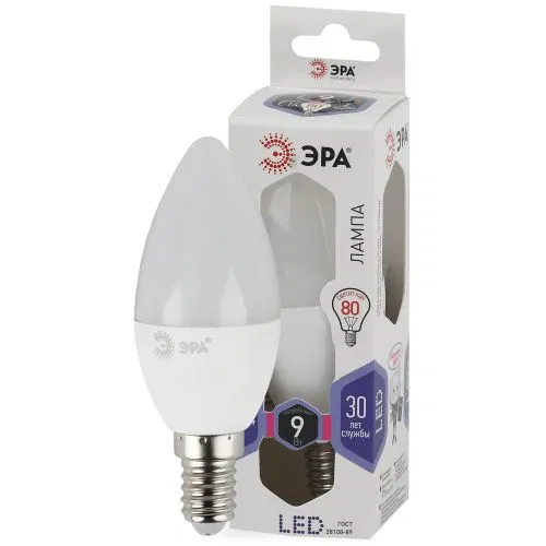 LED lamp B35-9W-860-E14 candle 720lm ERA B0031403