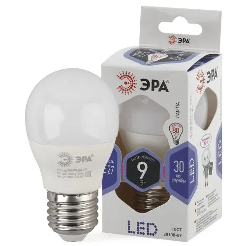 LED lamp P45-9W-860-E27 globe 720lm ERA B0031412