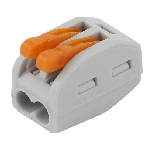 SMK 412 NO-222-25 2-wire 0.08-2.5mm2 lever terminal block (pack of 2) Era B0033399