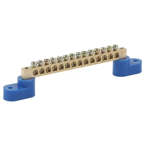 Busbar N "zero" on two angle insulators SHNI-8x12-14-U2 NO-222-70 syn. (pk.10pcs) Era B0033449