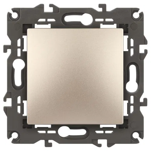 1路开关 SP Elegance 14-1103-04 10A IP20 250V 10AX 香槟色机构 Эра Б0034226