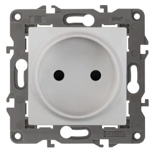 插座 1-м СП Era Elegance 14-2105-01 16A IP20 16AX 250V 2P 白色 Era Б0034284
