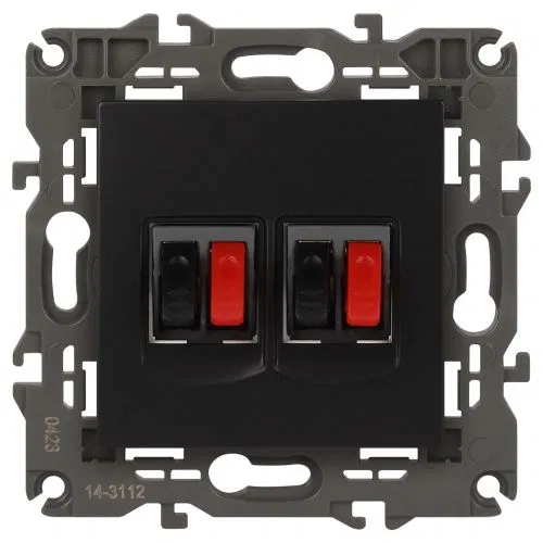 Audio socket 2-mode Elegance anthracite ERA Б0034330 14-3112-05