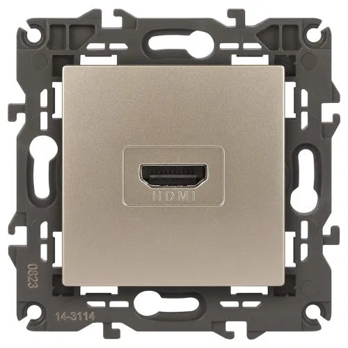 Розетка 14-3114-04 HDMI Elegance шампань ЭРА Б0034335