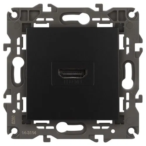 HDMI 插座 14-3114-05 Elegance 炭灰色 ЭРА Б0034336