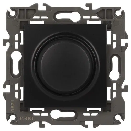 旋转式按压式调光器 400VA 230V 14-4101-05 Elegance 炭灰色 ЭРА Б0034344