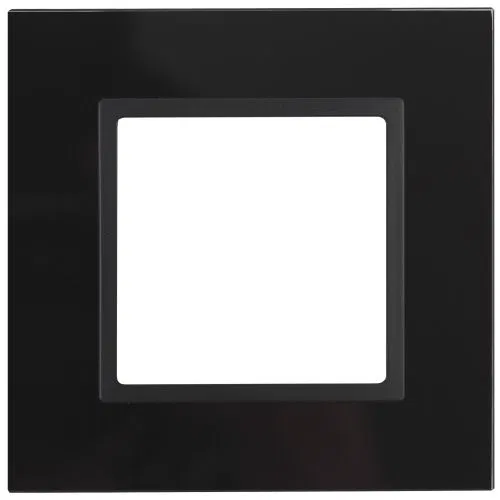 Рамка 1-м 14-5101-05 стекло Elegance черный+антрацит ЭРА Б0034474