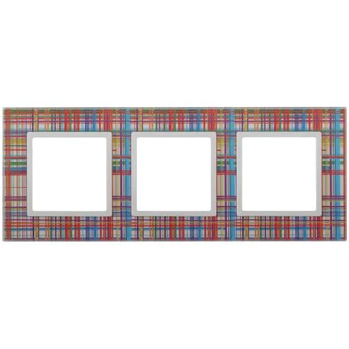 Frame 3-m 14-5103-00 glass Elegance transparent+white. ERA B0034505