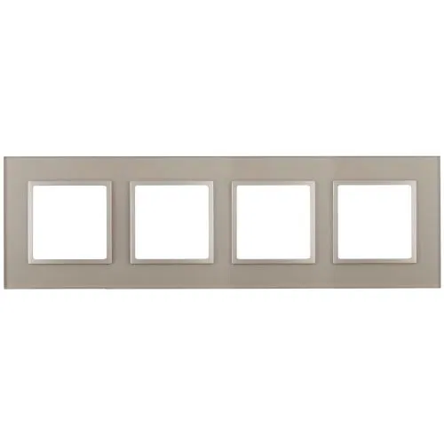 4-gang frame 14-5104-04 Elegance champagne+champagne ERA Б0034527