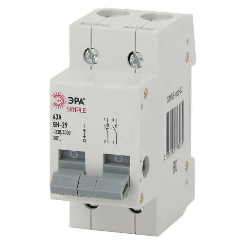 负荷开关 2p 63A ВН-29 SIMPLE-mod-62 ЭРА Б0039252