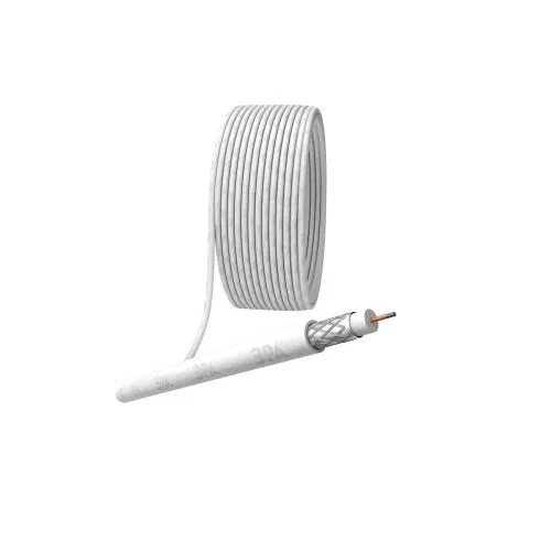 Кабель коаксиальный RG-6U 75 Ом CCS/(оплетка Al 48%) PVC бел. (уп.20м) Simple Эра Б0044599