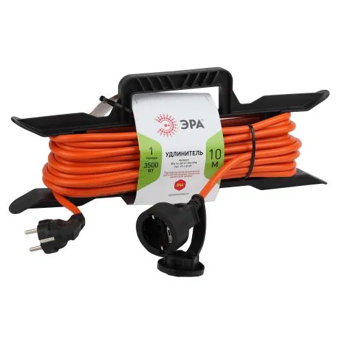Extension cord on frame 1x10m with grounding 16A IP20 UFx-1e-3x1.5-10m PVS 3x1.5 Era Б0046828