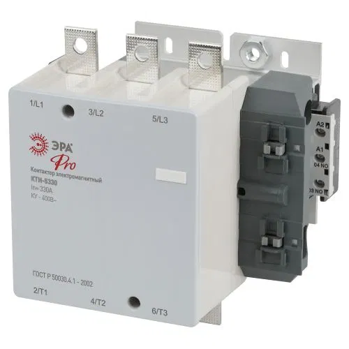 Контактор КТИ-5330 PRO KKT50-330-400-10-E 330А 400В/АС3 Эра Б0054931