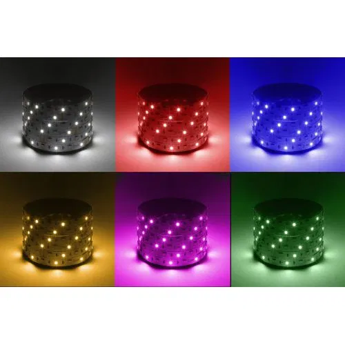 Лента светодиодная LS5050 -14.4-60-12-RGB+W(6500)-IP20-1 year-5m RGB+холод. бел. (уп.5м) Эра Б0059911
