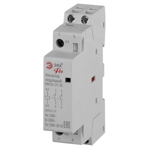 Контактор модульный КМ16-31 АС PRO NO-902-324 Эра Б0062249