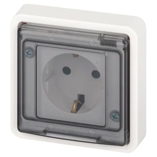 Розетка Эксперт 11-2521-01 2P+E IP55 16А-250В СУ бел. Эра Б0063259