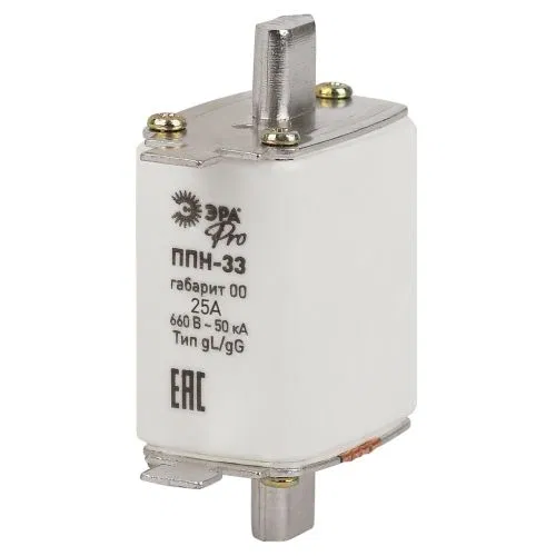Предохранитель плавкий ППН-33 габарит 00 25А PRO ppn-33-00-25 Эра Б0064027