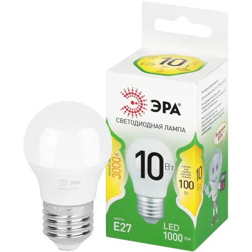 LED lamp GREEN LINE P45-10W-830-E27 GL 10W globe 3000K warm white E27 Era Б0066977