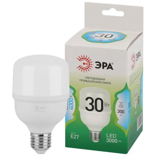 Лампа светодиодная GREEN LINE POWER T70-30W-840-E27 GL 30Вт колокол 4000К яркий свет бел. E27 Эра Б0067068