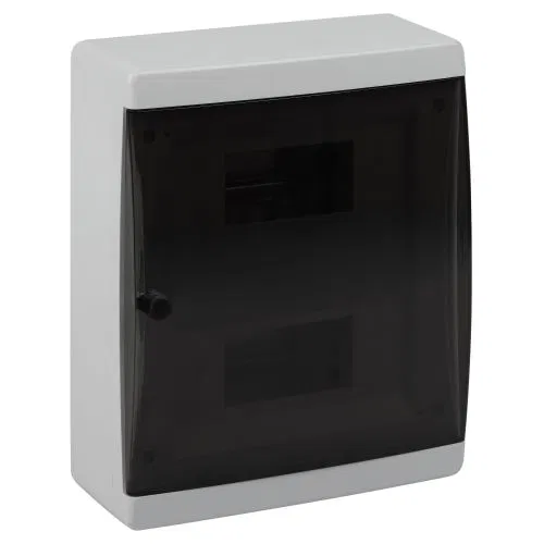 Wall-mounted enclosure COMFORT ЩРН-П-18 IP41 plastic. transparent cover white. Era Б0067239