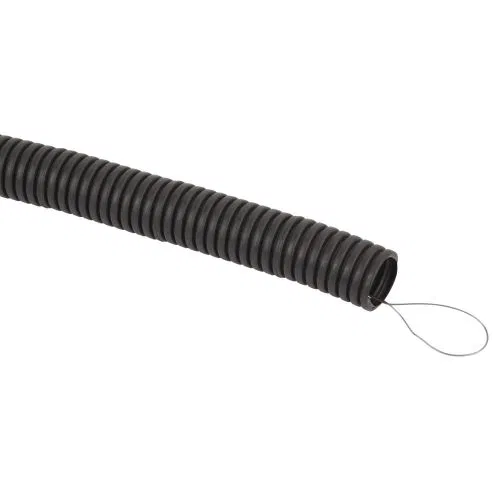 Corrugated pipe d32mm with pulling thread halogen-free flame retardant (FRHF) black (pkg.50m) Era Б0068909