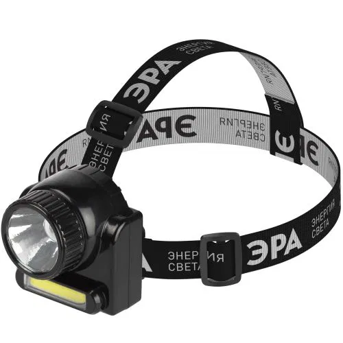 Rechargeable LED headlamp AR GA-501 "Granit" powerful 2 modes black Era B0070011