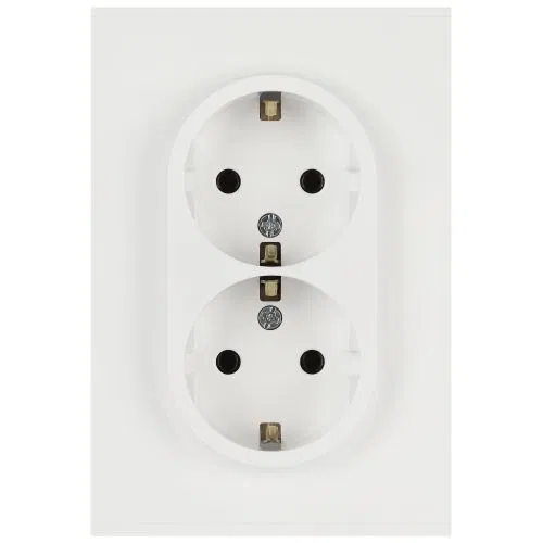 Розетка 2-м СП Arktik 16А IP20 250В с заземл. бел. матов. Эра Б0070451