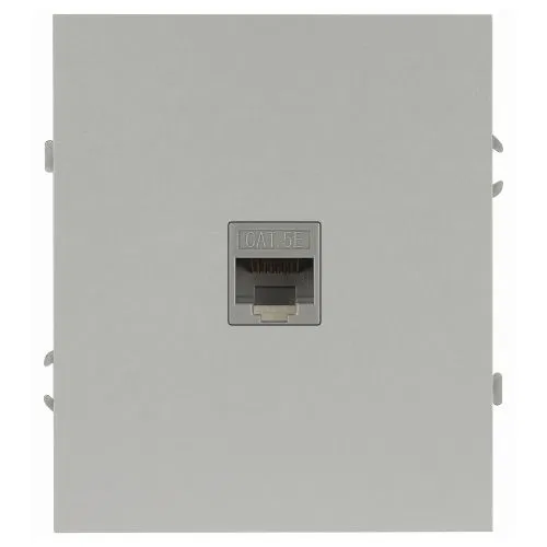 Розетка информационная 1-м СП Arktik RJ45 16А IP20 250В алюм. Эра Б0070476