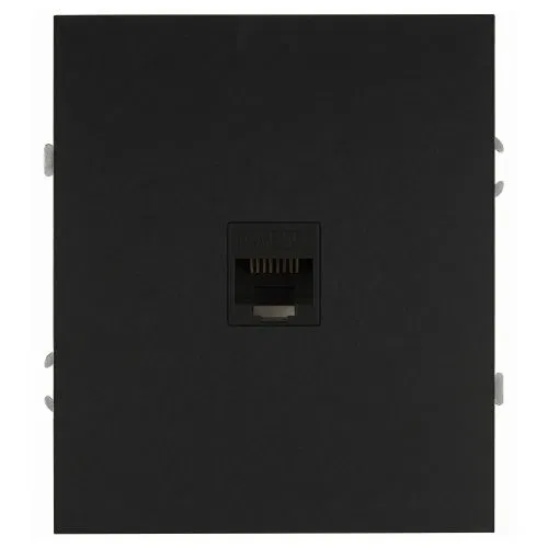 Розетка информационная 1-м СП Arktik RJ45 16А IP20 250В антрацит Эра Б0070478
