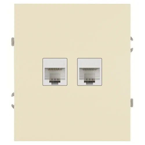 Розетка информационная 2-м СП Arktik RJ45 16А IP20 250В сл. кость Эра Б0070485