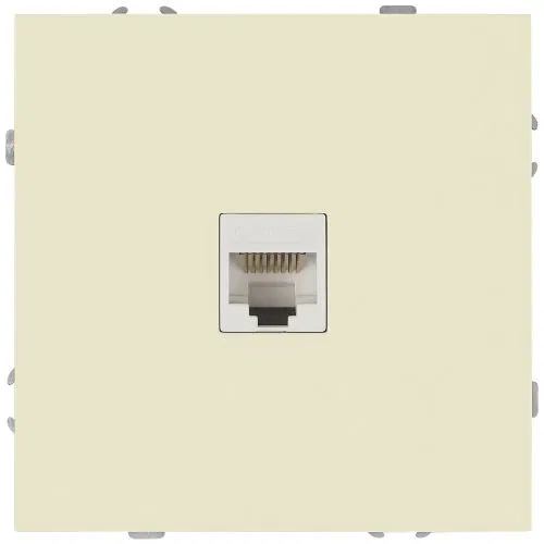 Розетка информационная 1-м СП Galaxy RJ45 16А IP20 250В сл. кость Эра Б0070737