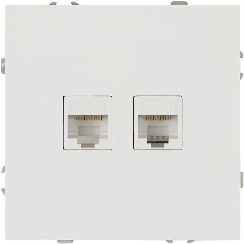Розетка информационная 2-м СП Galaxy RJ45 16А IP20 250В бел. Эра Б0070756