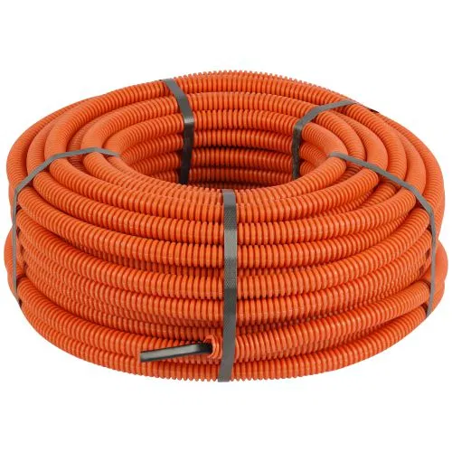Corrugated HDPE conduit GOFR-20-50-HD-OR-ВП3-2.5LS-50 d 20 with VVG-Png(A)-LS 3x2.5mm2 cable orange (pkg.50m) Era B0071496