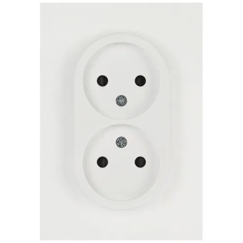 Розетка 2-м СП Arktik 16А IP20 250В без заземл. бел. матов. Эра Б0071688