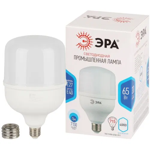 LED lamp POWER STD LED T140-65W-4000-E27/E40 65W bell neutral white light E27/E40 Era Б0071818